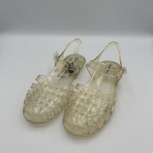 Vintage Style Clear Jelly Sandals Womens 8.5 Narrow Steve Madden Y2K Retro